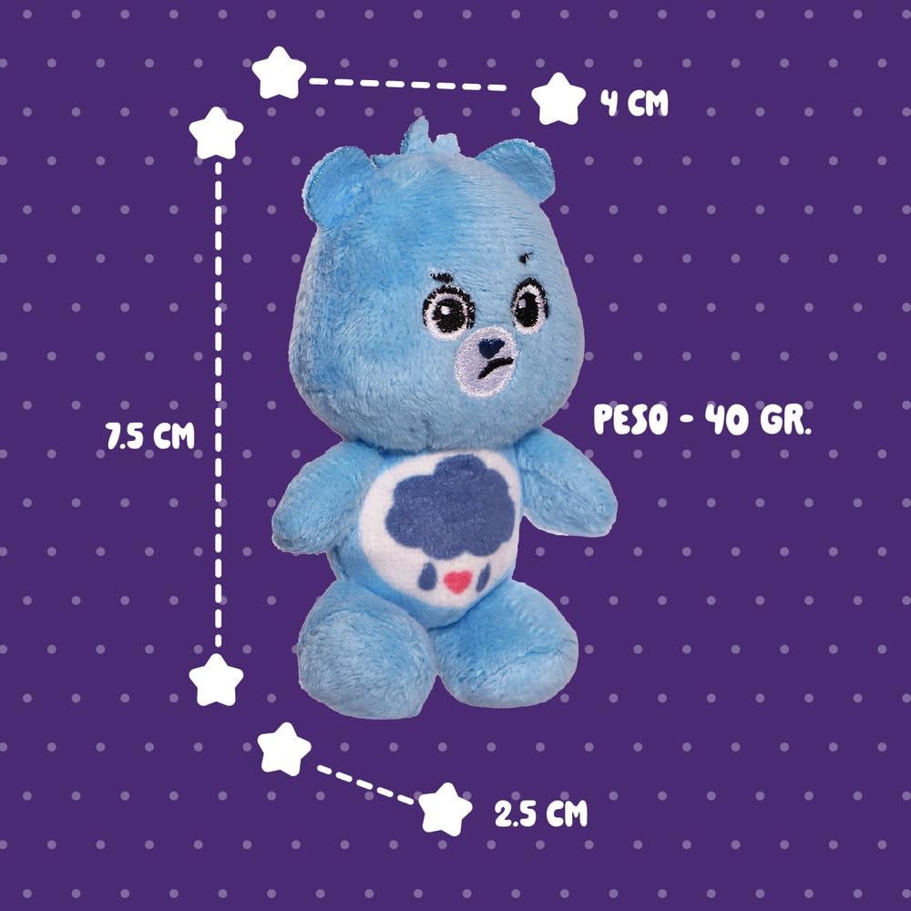 Ruz Llavero Peluche Care Bears 10 cm Suave con Aro Metálico | Accesorio para Mochila Bolsa o Llaves | Diseño Ligero y Resistente Ideal para Uso Diario o Regalo | Multicolor