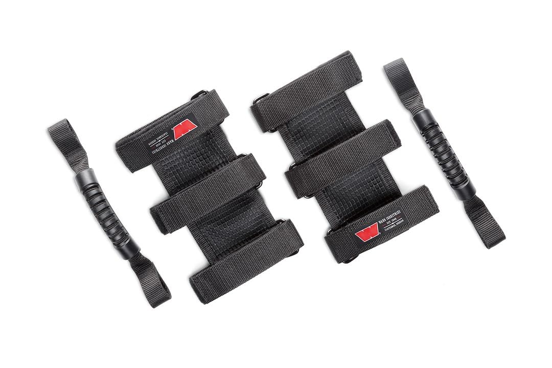 WARN 102653 Epic Trail Gear - Mangos de agarre de goma para jaula o barra de rodillos, 1 par