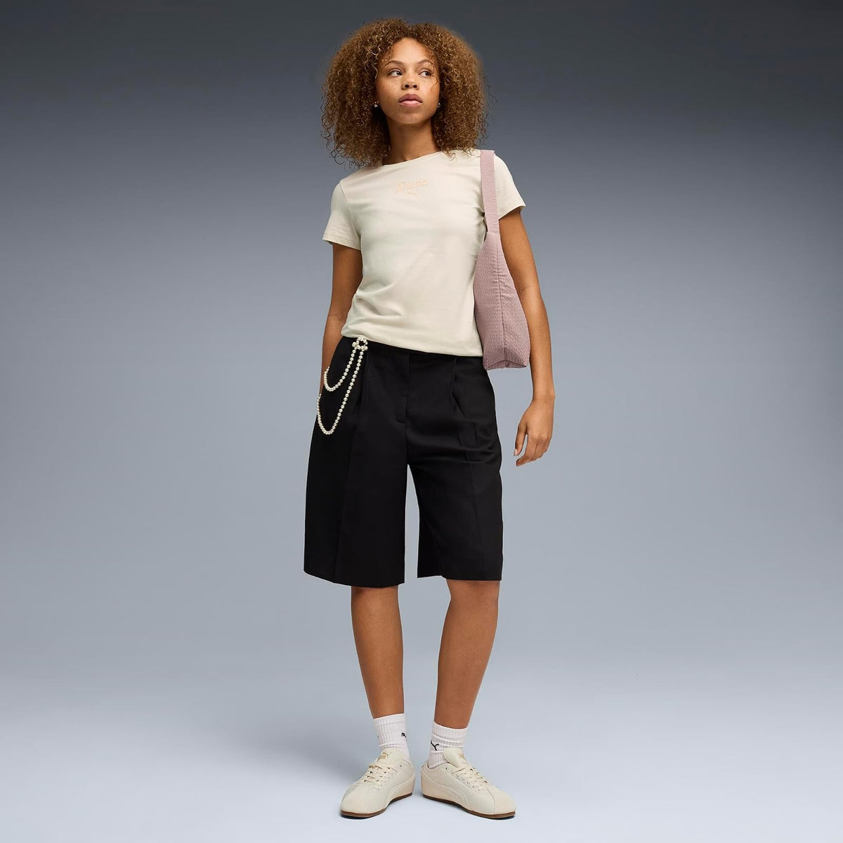 Puma ESS Script tee Playera Mujer