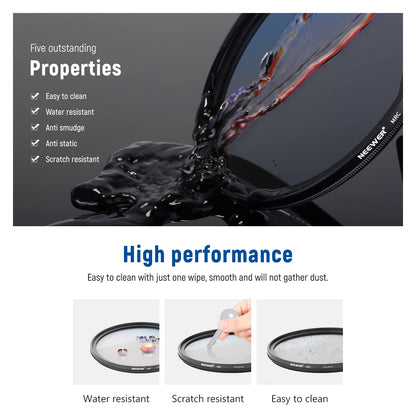 NEEWER 67MM Filtro CPL, Filtro Polarizador Circular, Polarizador, Multicapa | 30 Layer Multi Resistant Nano Coatings, Reduce Glare, Enhance Contrast, Ultra Slim, Reduces Reflection, Vidrio Óptico HD
