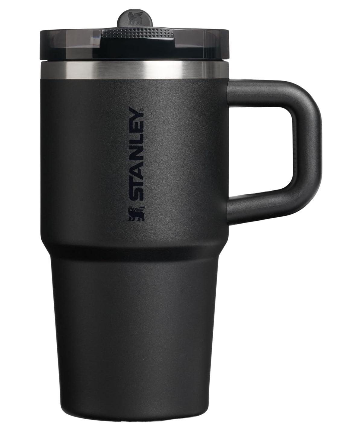 Stanley Quencher ProTour Vaso Térmico con Popote Abatible, Acero Inoxidable - 20 Ounces - Negro 2.0