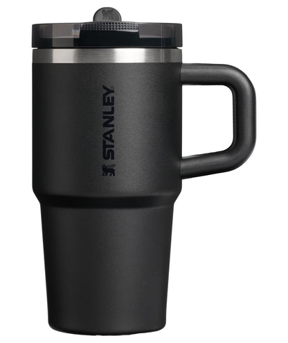 Stanley Quencher ProTour Vaso Térmico con Popote Abatible, Acero Inoxidable - 20 Ounces - Negro 2.0