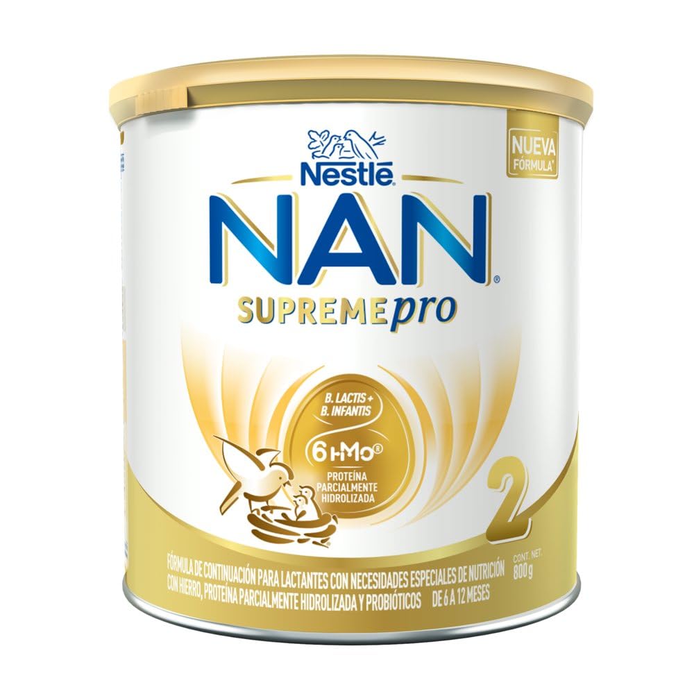 NAN 2 Supreme Pro Fórmula de Continuación 6-12 Meses, Pack 800 g + 400 g - 800 g (Paquete de 1)