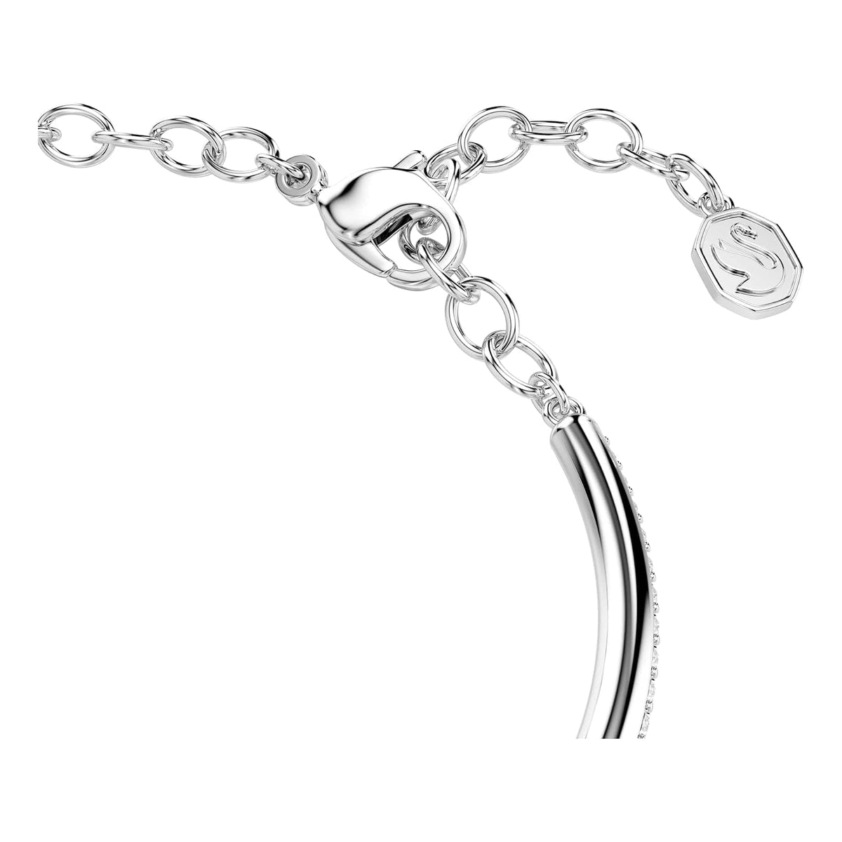 Swarovski Dextera Collection - Pulsera de corte redondo, color blanco