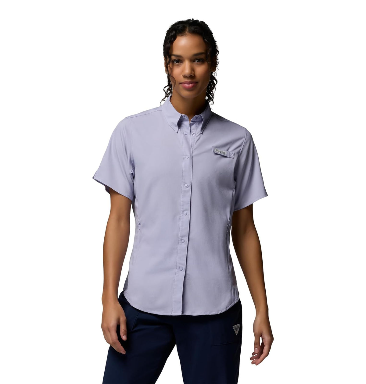 Columbia PFG Tamiami II Camisa de Manga Larga para Mujer - Twilight - XL