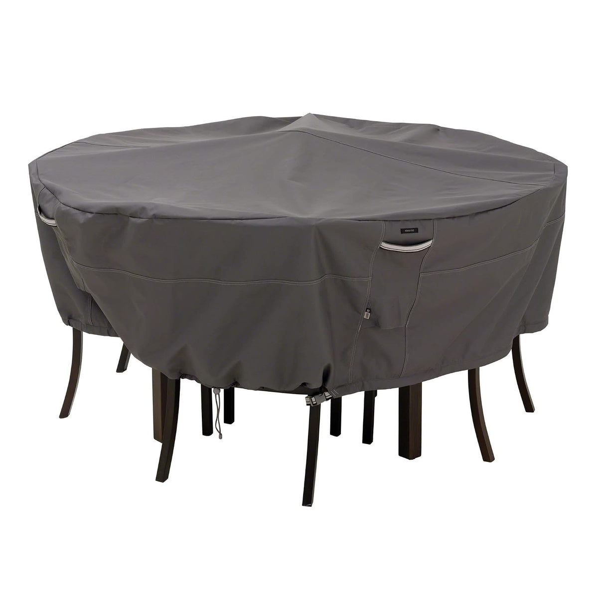 Classic Accessories - Cubierta de mesa de patio de 20 pulgadas, cubierta de mesa para exteriores, negro, 1 unidad (paquete de 1)