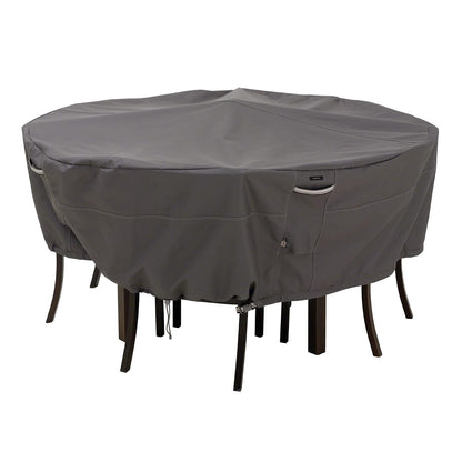 Classic Accessories - Cubierta de mesa de patio de 20 pulgadas, cubierta de mesa para exteriores, negro, 1 unidad (paquete de 1)