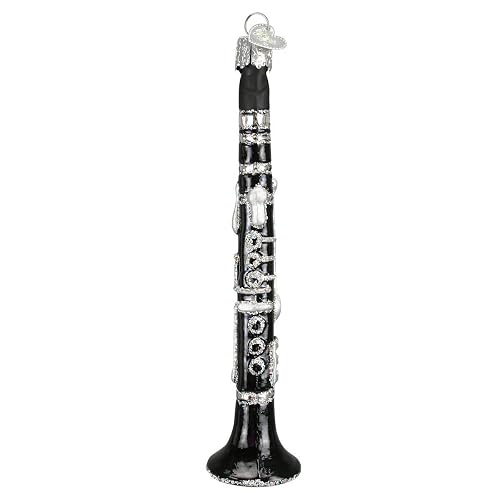 Old World Christmas Adornos de Vidrio para Clarinete soplado para árbol de Navidad (38026)