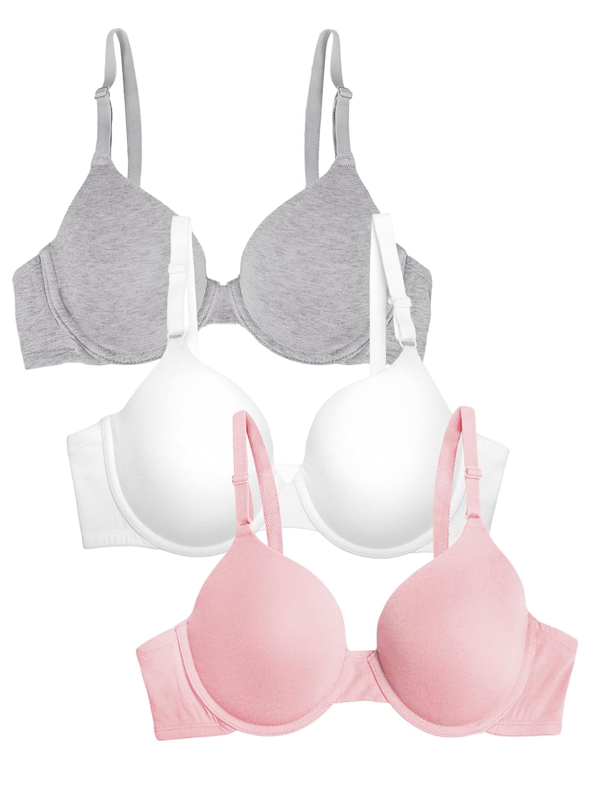 Fruit of the Loom Brasier de Algodón con Varilla para Mujer - Blanco - 36DD