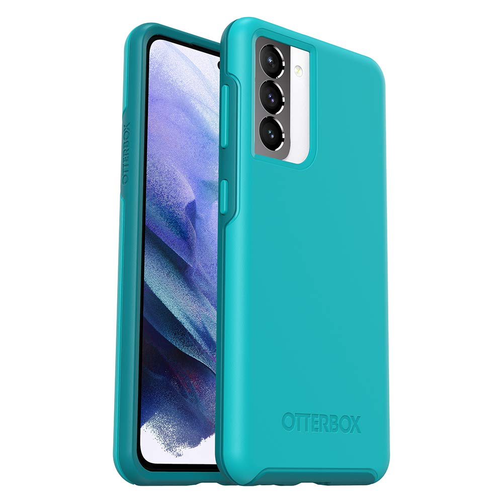 OtterBox Symmetry Series - Funda para Galaxy S21 5G (Solo no Compatible con Plus o Ultra) - Rock Candy (Azul Buceo/Azul Lago)
