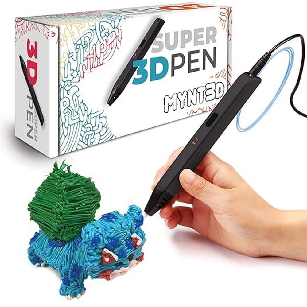 MYNT3D Bolígrafo Super 3D, 1,75 mm ABS y PLA compatible con bolígrafo de impresión 3D