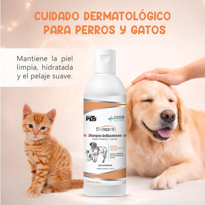 Fancy Pets Medical Solutions Skincare Shampoo para Perro y/o Gato con Problemas en la Piel por Microorganismos con 250 Mililítros
