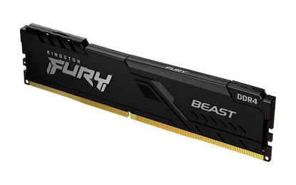 Kingston Fury Beast Black 16GB 3600Mhz DDR4 CL18 UDIMM Memoria Gamer Para PC Color Negro (KF436C18BB/16)