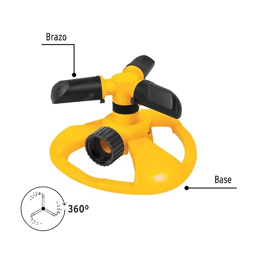 Pretul REG-2P, Regadera giratoria con 3 brazos, chorro fino, Pretul