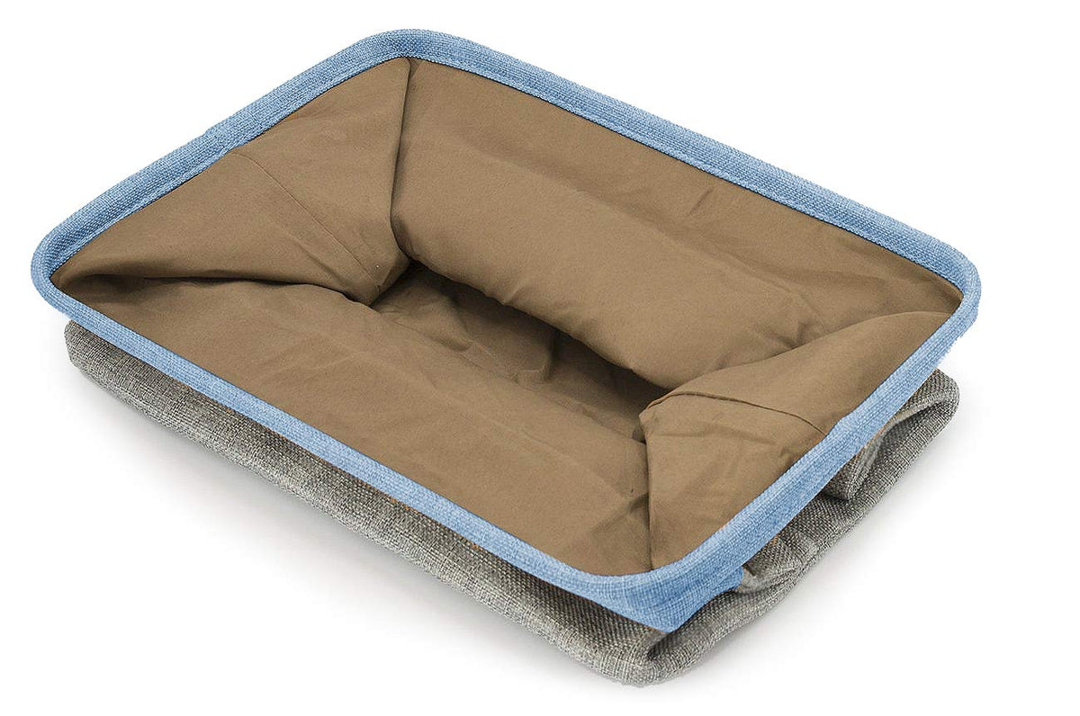 Sorbus Cubby Storage Organizer 15 Inch - Big Sturdy Collapsible Storage Bins with Dual Handles - Foldable Baskets for Organizing - Decorative Storage Bins for Shelves at Home & Office - 3 Pack| Aqua