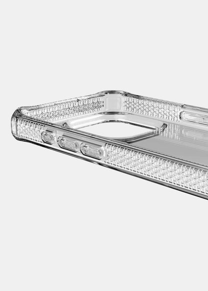 ItSkins Spectrum R Clear Funda Compatible con iPhone 15 Pro MAX, Protección Caídas 3m, Bordes Elevados, Tecnología Antimicrobiana - Transparente