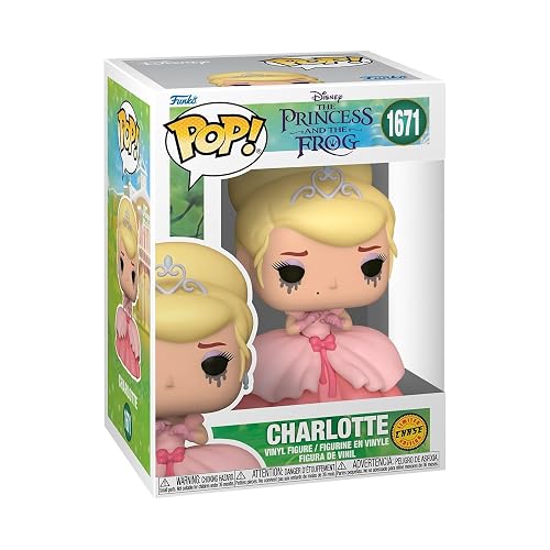 Funko Pop! Disney: Princess & The Frog - Charlotte (1 in 6 Chase Chance) | Mercancía Oficial - Figura de Vinilo Coleccionable para Decoración - Regalo de Cumpleaños para Fans