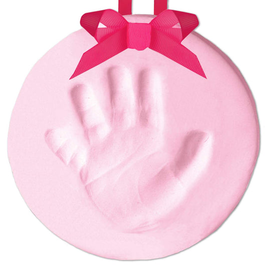 Adorno Recuerdo Huella De Bebe para Bebé PEARHEAD Adorno para Colgar Huella Rosa