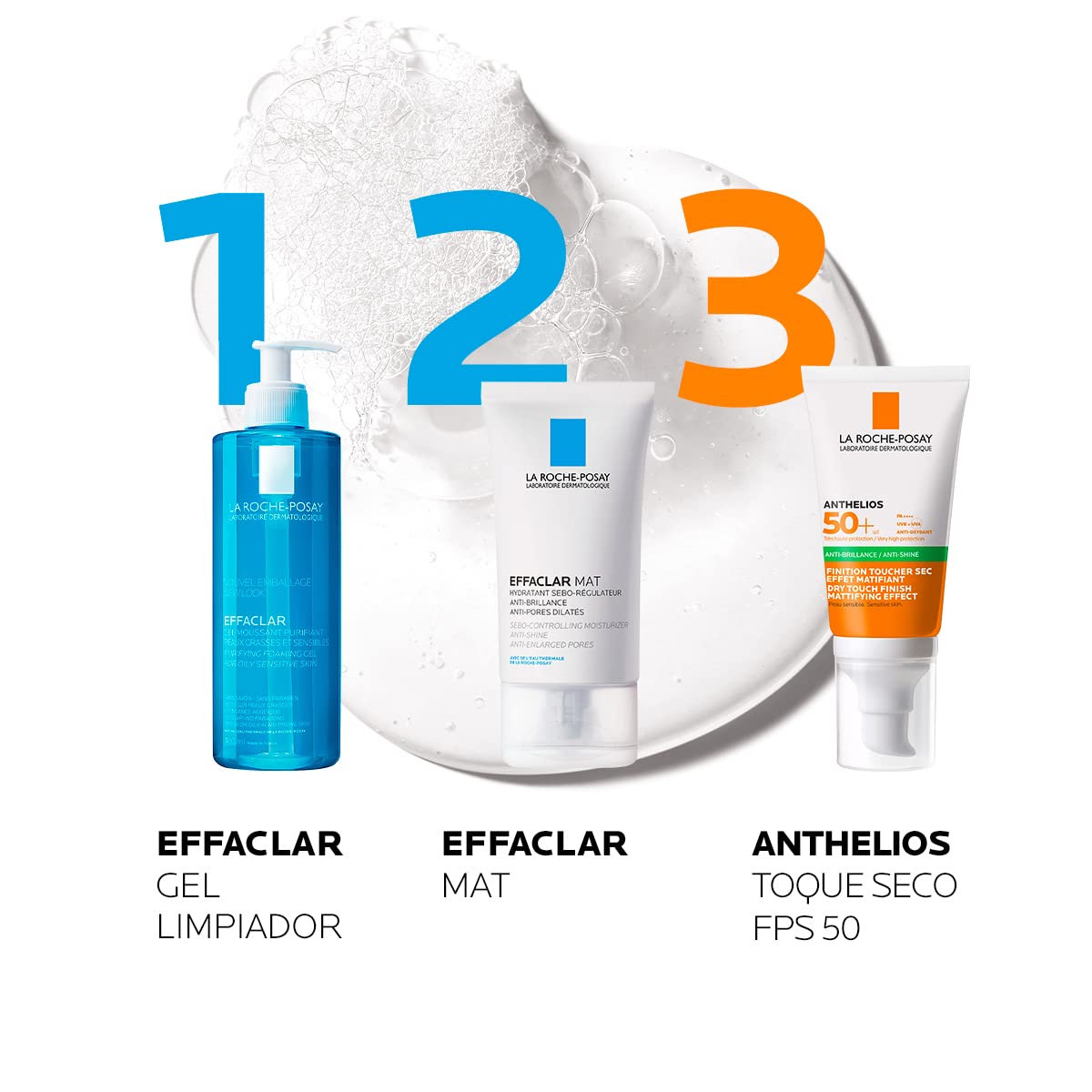 La Roche-Posay Effaclar Mat, Crema Facial Matificante para Piel Grasa, Hidrata y Reduce el Sebo, Combate el Brillo, Controla Oleosidad y Disminuye Poros, 40 ml