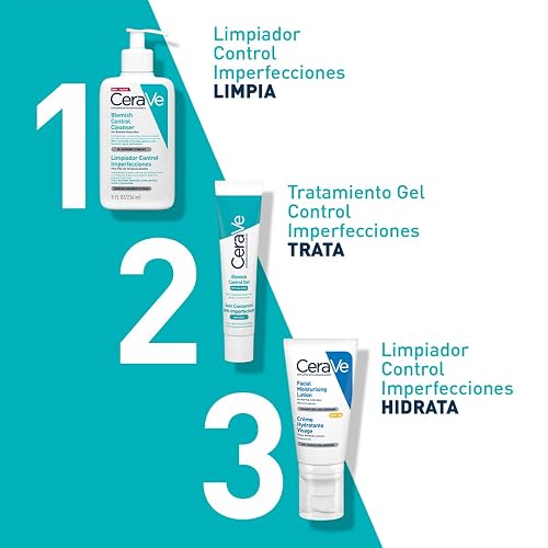 Cerave Gel Facial tratamiento Anti-imperfecciones Para Piel Grasa o Acne, 40ml