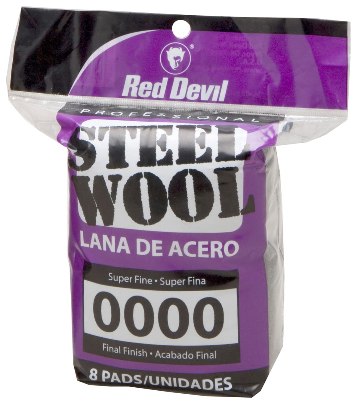 Red Devil Lana de Acero Súper Fino Paquete de 16 - 48 Pads - 0000 Super Fine