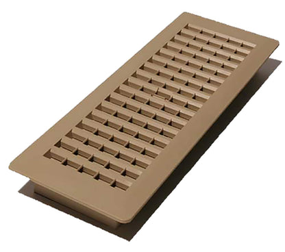 Decor Grates PL414-TA - Registro de piso, 4 x 14 pulgadas, color gris pardo
