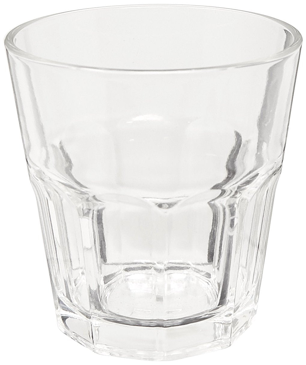 Borgonovo London - Juego De 6 Vasos De Vidrio De 210 Ml. Vaso Transparente Cristal Elegantes para Restaurantes, Fiestas, Té, Helado, Bebidas, Jugo, Cóctel, Limonada Set 6 piezas