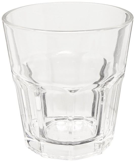 Borgonovo London - Juego De 6 Vasos De Vidrio De 210 Ml. Vaso Transparente Cristal Elegantes para Restaurantes, Fiestas, Té, Helado, Bebidas, Jugo, Cóctel, Limonada Set 6 piezas