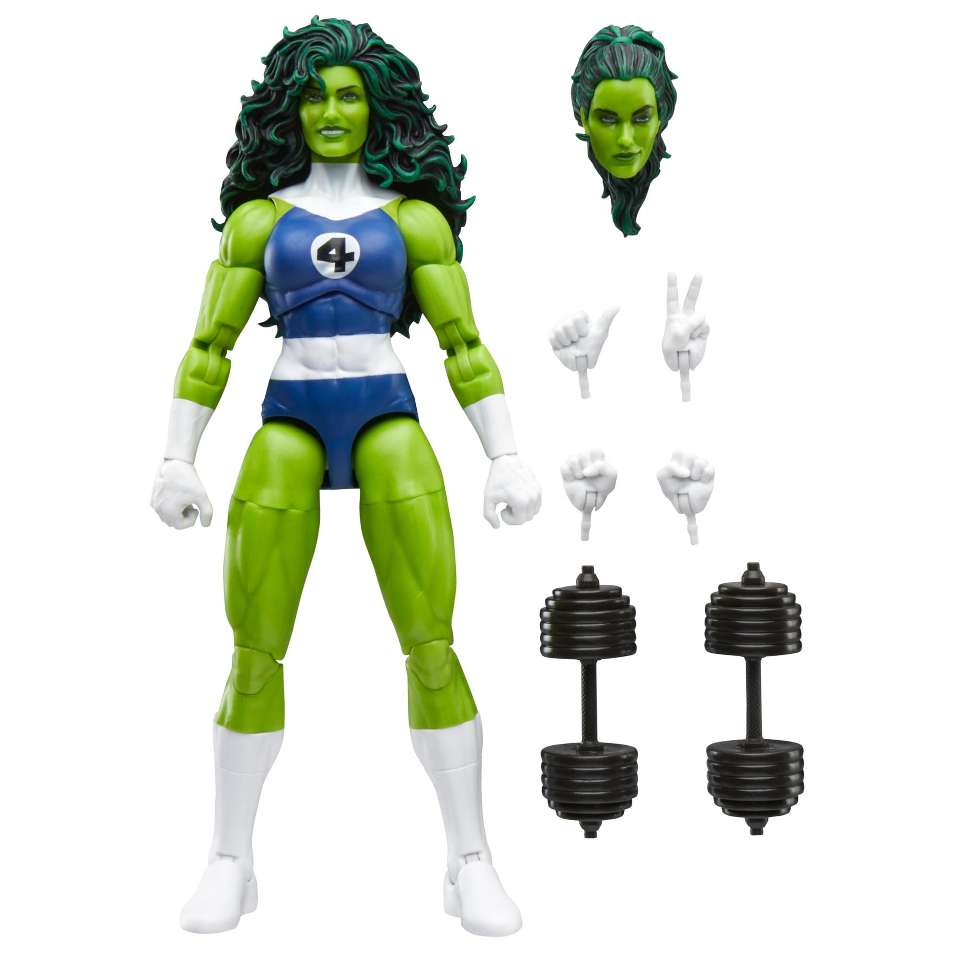 Marvel Legends Series She-Hulk, Figura de acción Inspirada en los cómics de Los Cuatro Fantásticos