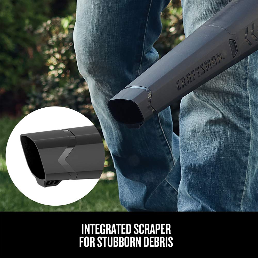 CRAFTSMAN - Soplador de Hojas inalámbrico de 20 V MAX con batería y Cargador, soplador eléctrico de Superficie Dura, Potente hasta 90 mph, Rojo (CMCBL710D1)