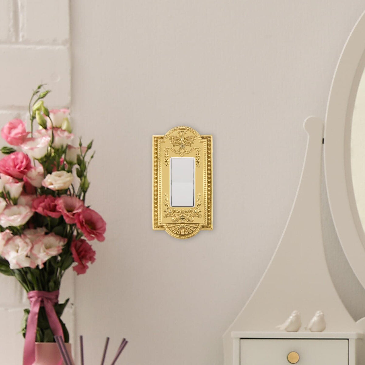 Nostalgic Warehouse Meadows - Placa de cubierta para interruptor de luz