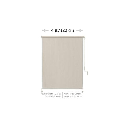 Coolaroo 462161 Persiana Enrollable, 4 x 8 pies, Guijarro