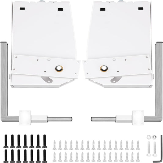 VEVOR Kit de Mecanismo de Montaje en Pared con Resorte, Capacidad de Carga de 450 kg, Kit de Bricolaje, Soporte de Cama para Cama Murphy de 1,2 a 1,8 m de Ancho, Cama King Vertical, Blanco