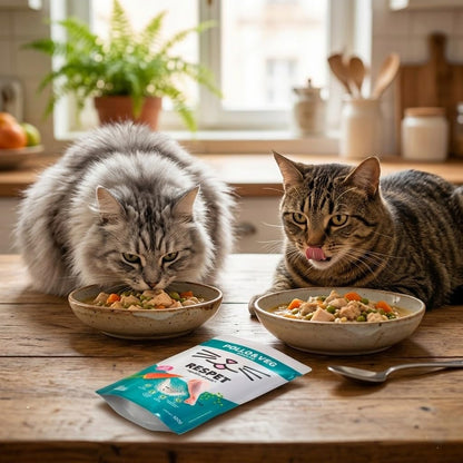 RESPET Alimento Húmedo para Gatos Pollo y Vegetales Sin Gluten 21 Sobres 100g