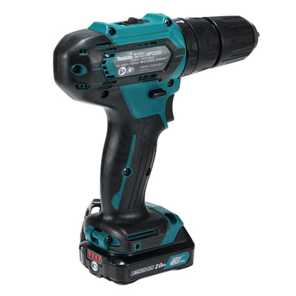 Rotomartillo, taladro, atornillador, con broquero 5/16” inalambrico 12v. 2 velocidades. HP333DWYX3