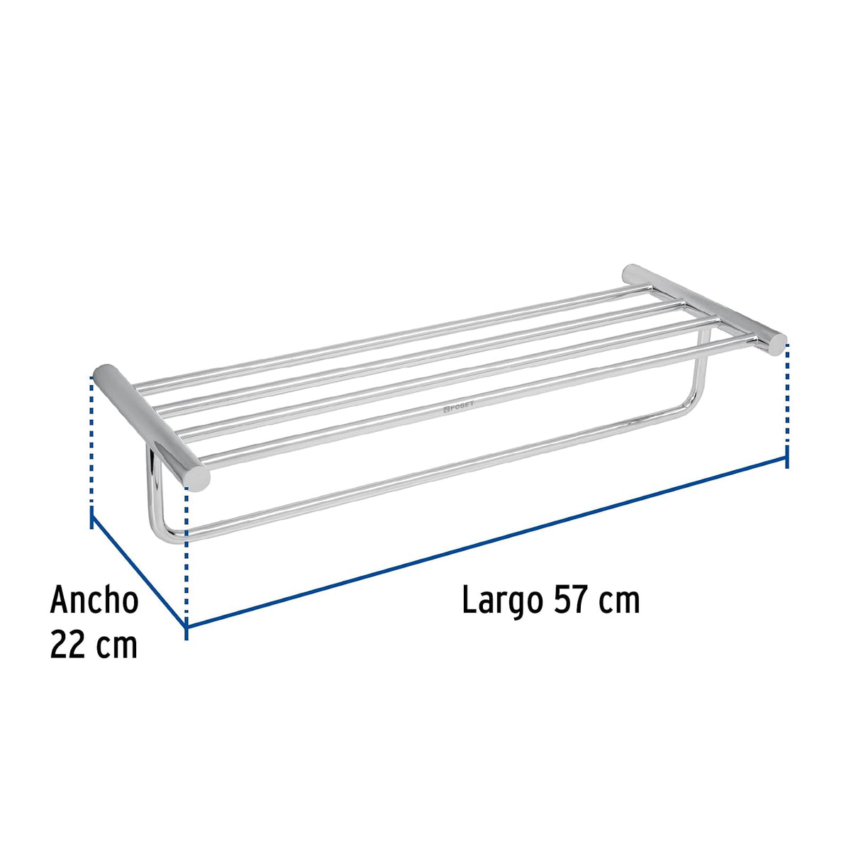 Foset Element ELA-78, Toallero repisas portatoalla, cromado