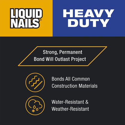 Liquid Nails LN903 10-Ounce Heavy-Duty Liquid Nails Construction Adhesive
