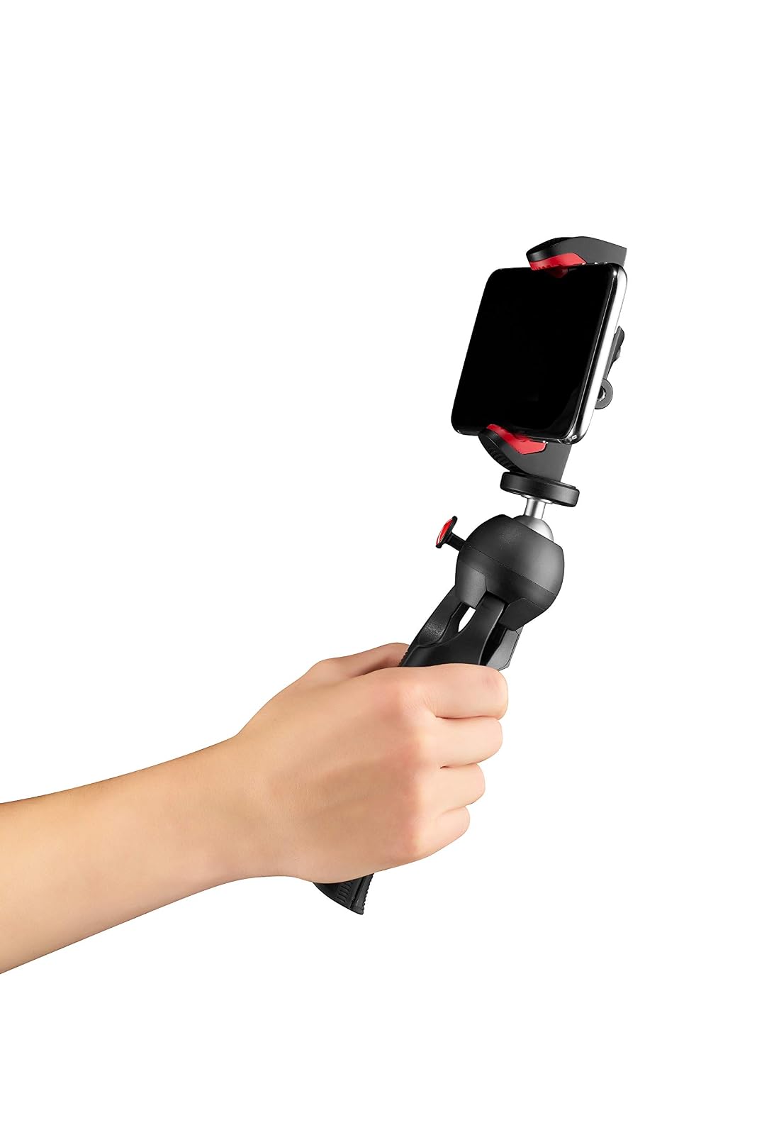 Manfrotto - Abrazadera Universal para Smartphone, versión Pro (MCPIXI), para Mini trípode, trípode de Mesa, trípode Compacto, vlogging, Negro