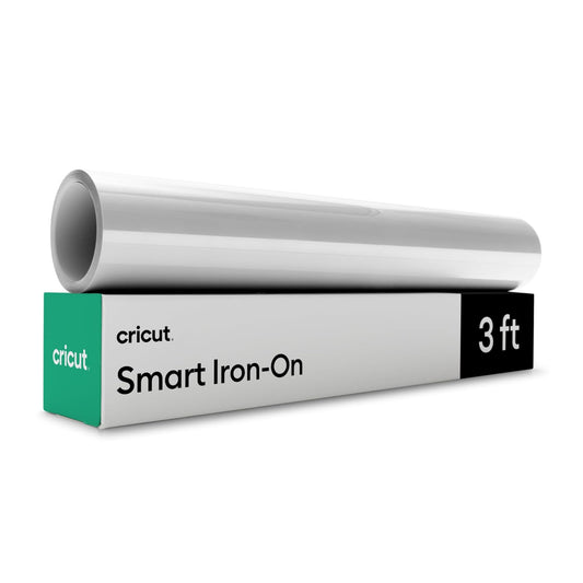 Smart Iron on, White - 13 in x 3 ft BULK (1) | Vinilo de transferencia de calor HTV – Corte mate para cortes largos