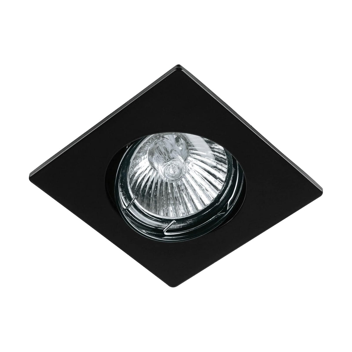 Volteck Lait EMP-114S, Luminario empotrable cuadrado negro spot dirigible, lámpara no incluida