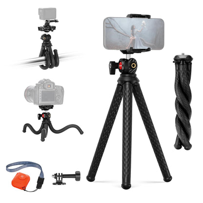 NEEWER Trípode Flexible para Celular con Adaptador para Cámara de Acción - TP34