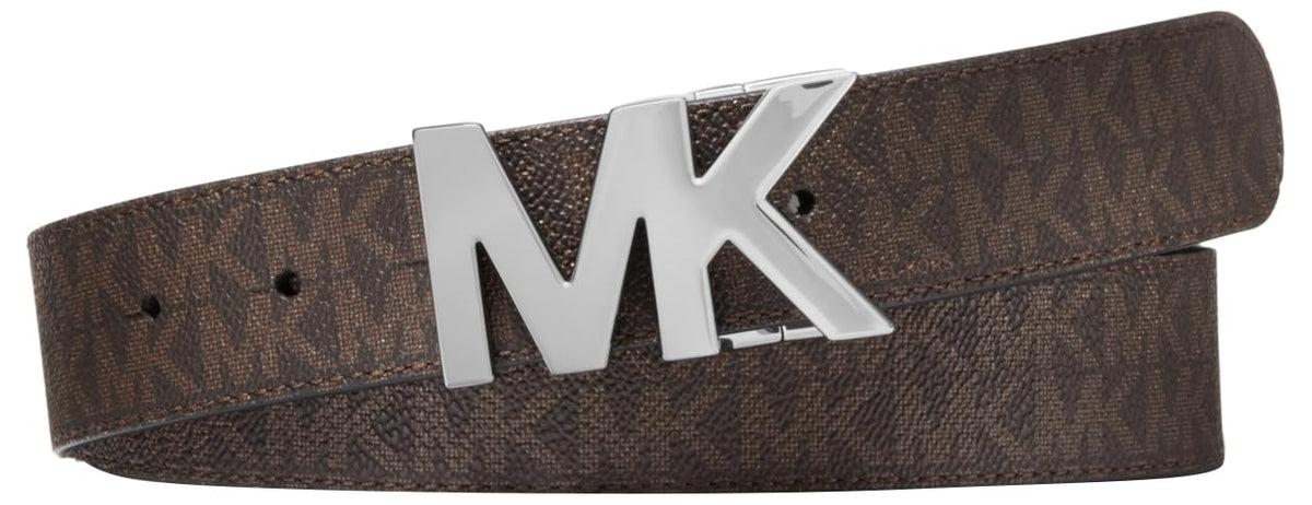 Michael Kors 34mm Rvs Mk Bckl Blt Cinturón Hombre