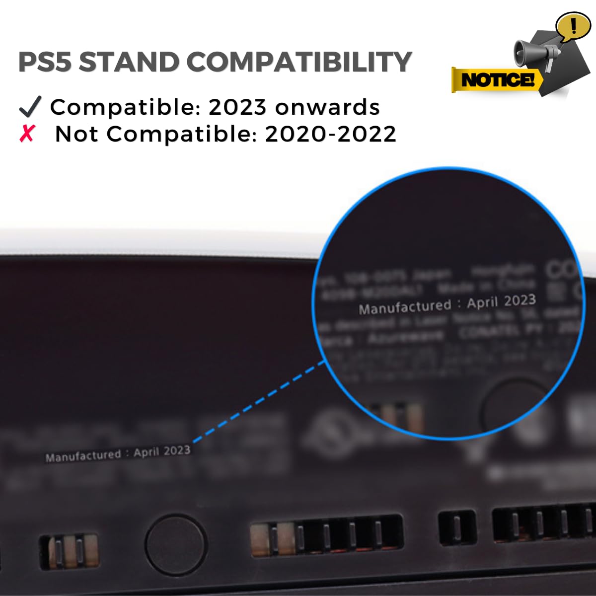 AMZDM for PS5 Stand Cooling Station with Dual PS5 Charging Station Playstation 5 Console Cooler Docking Station with Cooling Fan PS5 Controller Fast Charging PS 5 Disc & Digital Standard Version White