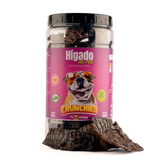 Crunchies by Canhijos - Premios para Perros - Hígado de Res deshidratado 400g