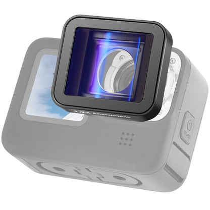NEEWER 1.2X Lente Anamórfica Compatible con GoPro Hero 12, 11, 10 y 9 (Negro), Efecto Cinematográfico Panorámico con Destellos Azules, Lente Optica HD Multicapa Antirreflejos, LS-56