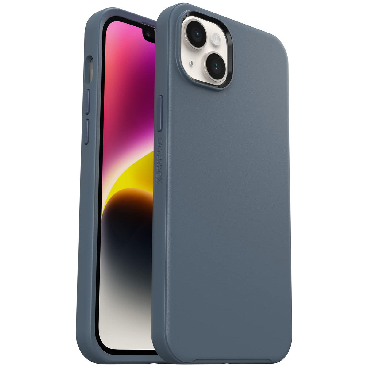 OtterBox Symmetry+ Antimicrobiana Funda para iPhone 14 Plus - Azul - Serie Symmetry+