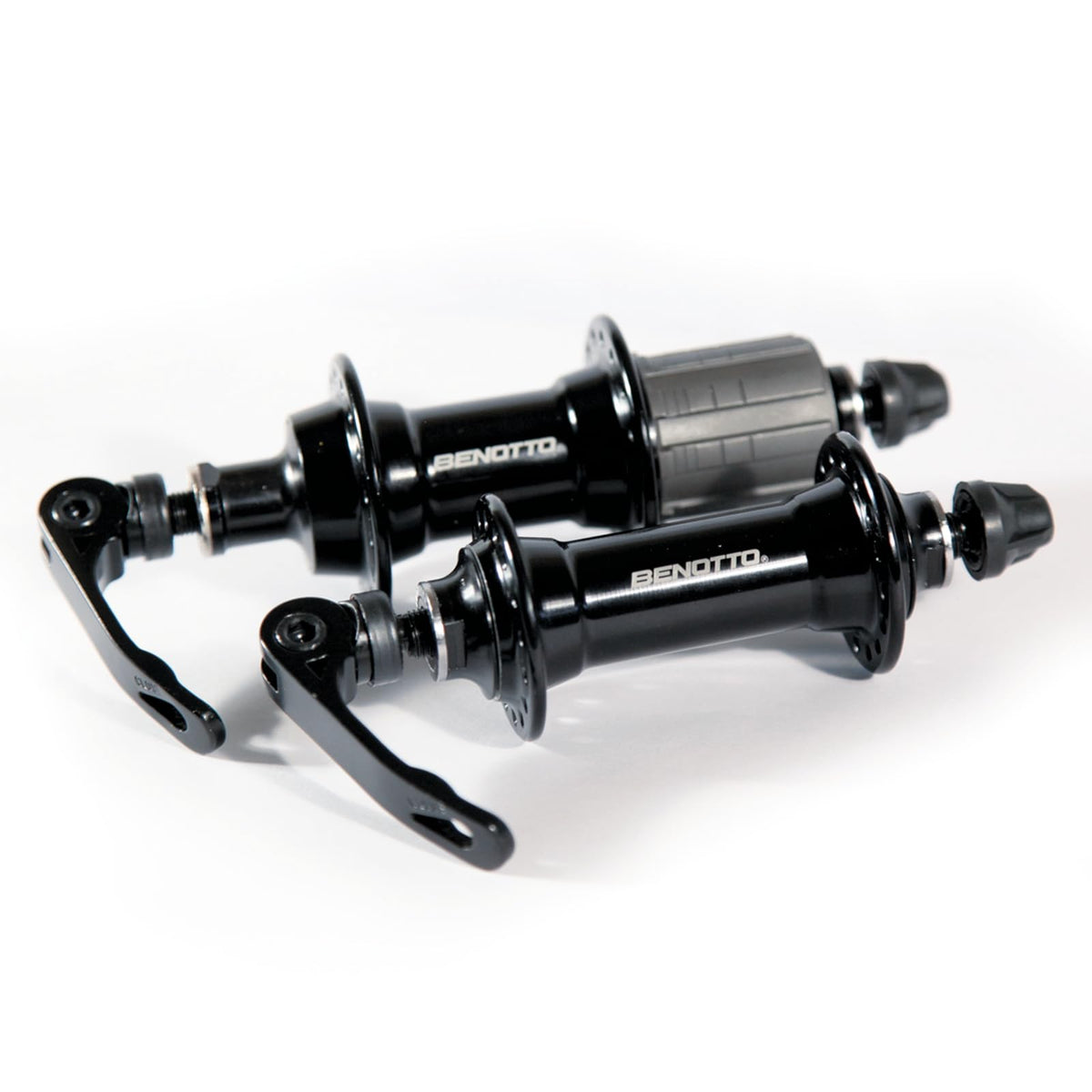 Maza BENOTTO 32x32B Cassette Alumnio con Bloqueos con Balero Sellado Negro GL-B21 (2 Piezas)