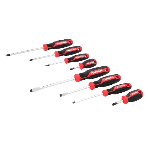 CRAFTSMAN - Juego de destornilladores, 8 unidades, cabeza plana y destornilladores Phillips (CMHT65130)