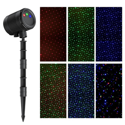 VanSmaGo Proyector Láser de Luces de Navidad para Exterior, Láser de 3 Colores, Espectáculo de Luces de Luciérnaga con Mando a Distancia RF, Regalo de Navidad, Decoración del Hogar, Jardín
