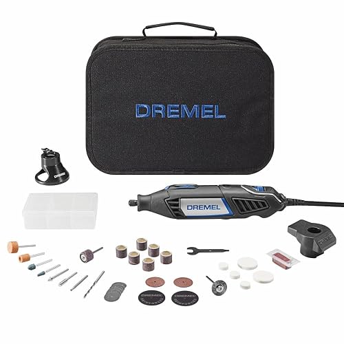 Dremel 4000-2/32 Kit de herramientas rotativas de velocidad variable, grabador, pulidor y lijadora, perfecto para cortar, lijar, grabar, tallar en madera y pulir, 2 aditamentos y 32 accesorios